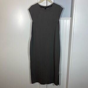 Public Rec‎ GoTo Dress in light Grey Size large pima cotton Tencel on the go